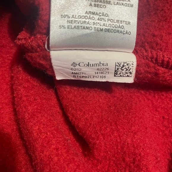 Columbia Red Turtleneck Sweater with Ribbed Cuffs - Picture 15 of 16